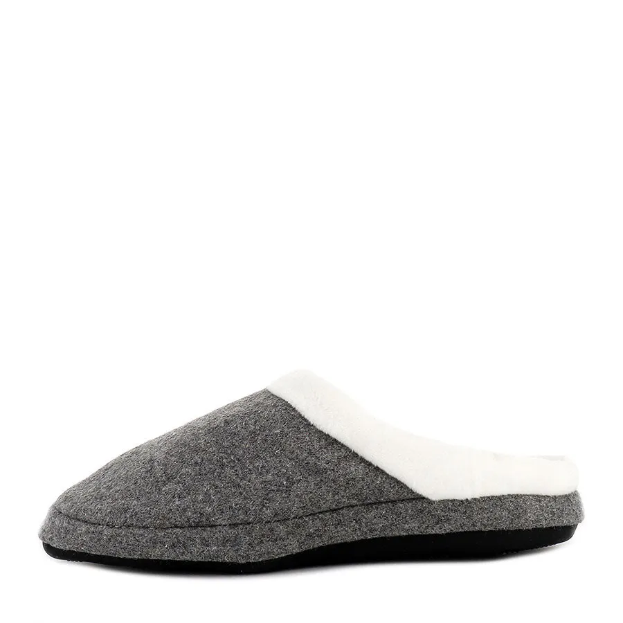 KERRY SLIP ON - GREY MARL Instant Wear Footwear Easy Relax Fit