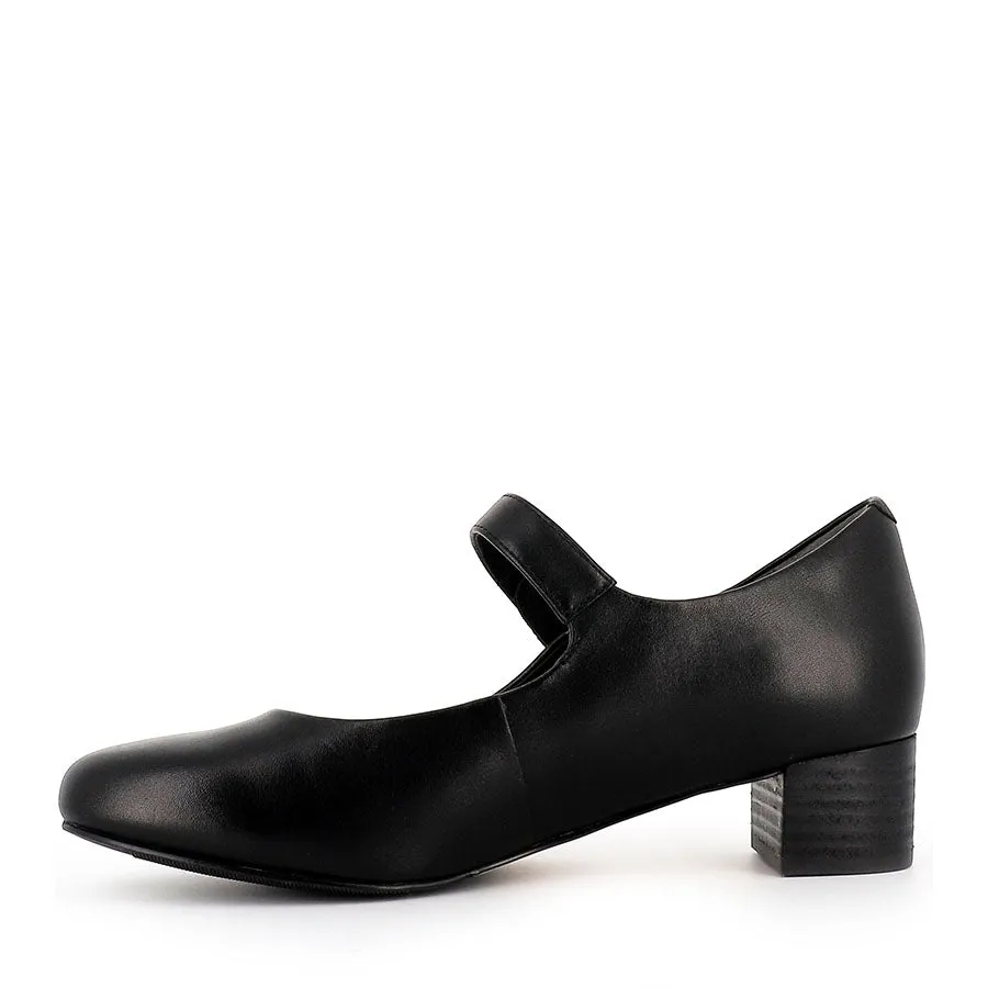 Day-to-Night Style Yoga Path KITTY W - BLACK LEATHER