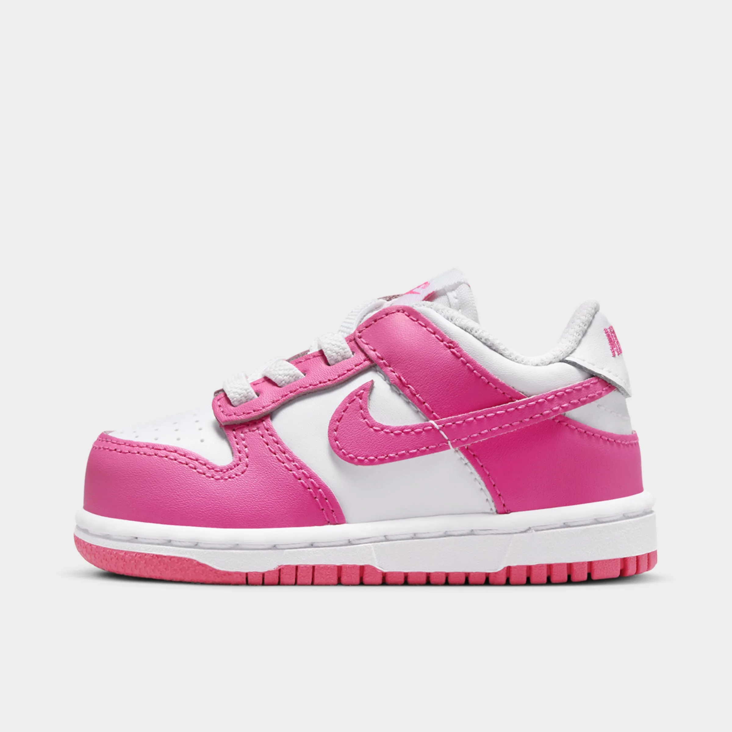 Nike Dunk Low TD White / Laser Fuchsia Sneakers Flexibility