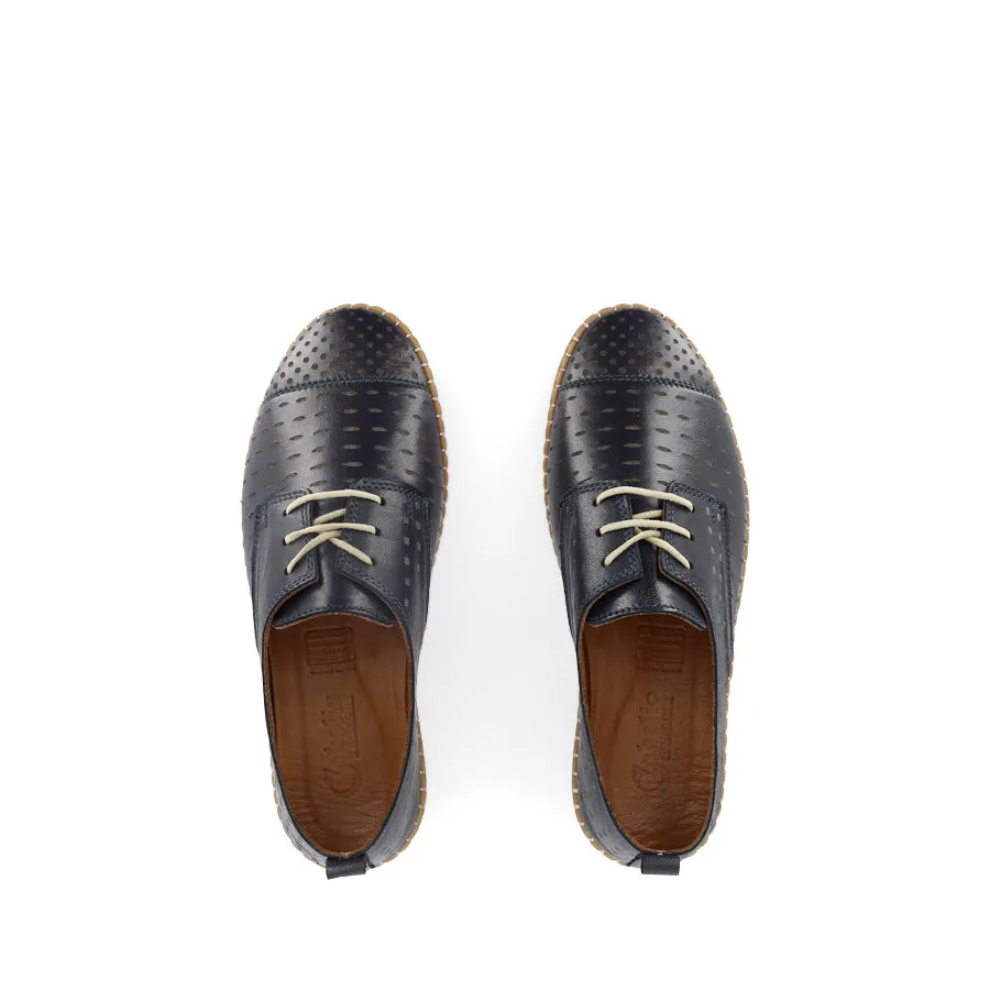 KROOT - NAVY LEATHER Premium Slip-on Comfort Relaxed Comfort