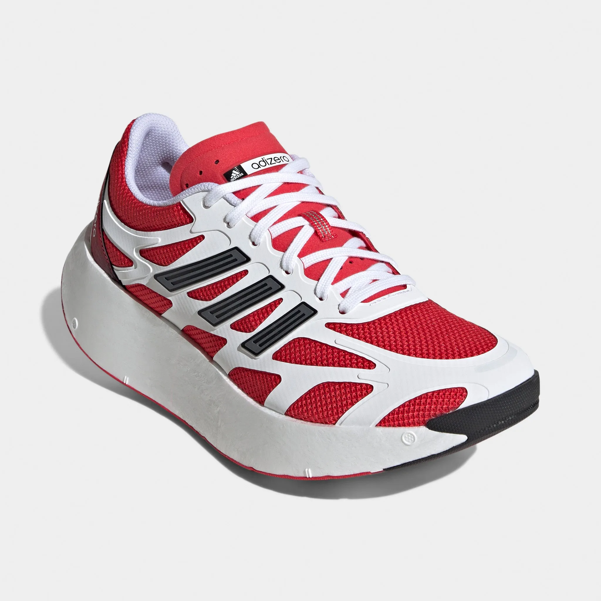 adidas Adizero Aruku Footwear White / Pure Ruby - Core Black Balanced Zone Sneaker Fit