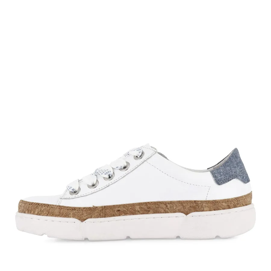 TORAYNE - WHITE BLUE DENIM MULTI Breathable Insoles Performance Step
