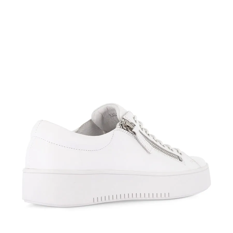 LAILA - WHITE LEATHER Supportive shock absorption Refined touch