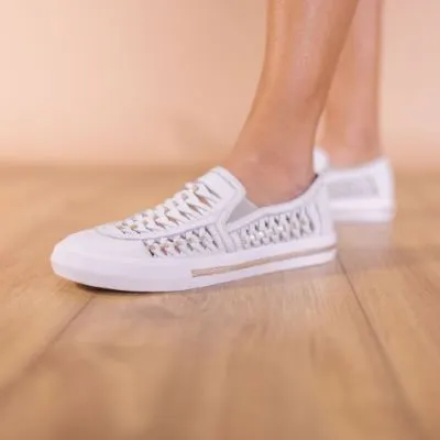 Summer cool Moisture wicking L'AMOUR DES PIEDS KARSHA - WHITE MULTI - KARSHA-LEWGD