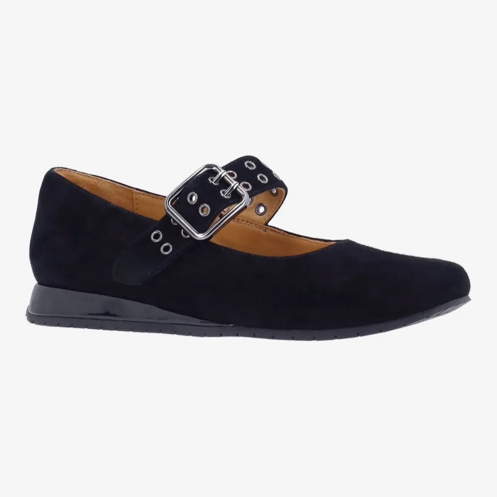 Synthetic Upper Bone Aid L'AMOUR DES PIEDS TANZY - BLACK