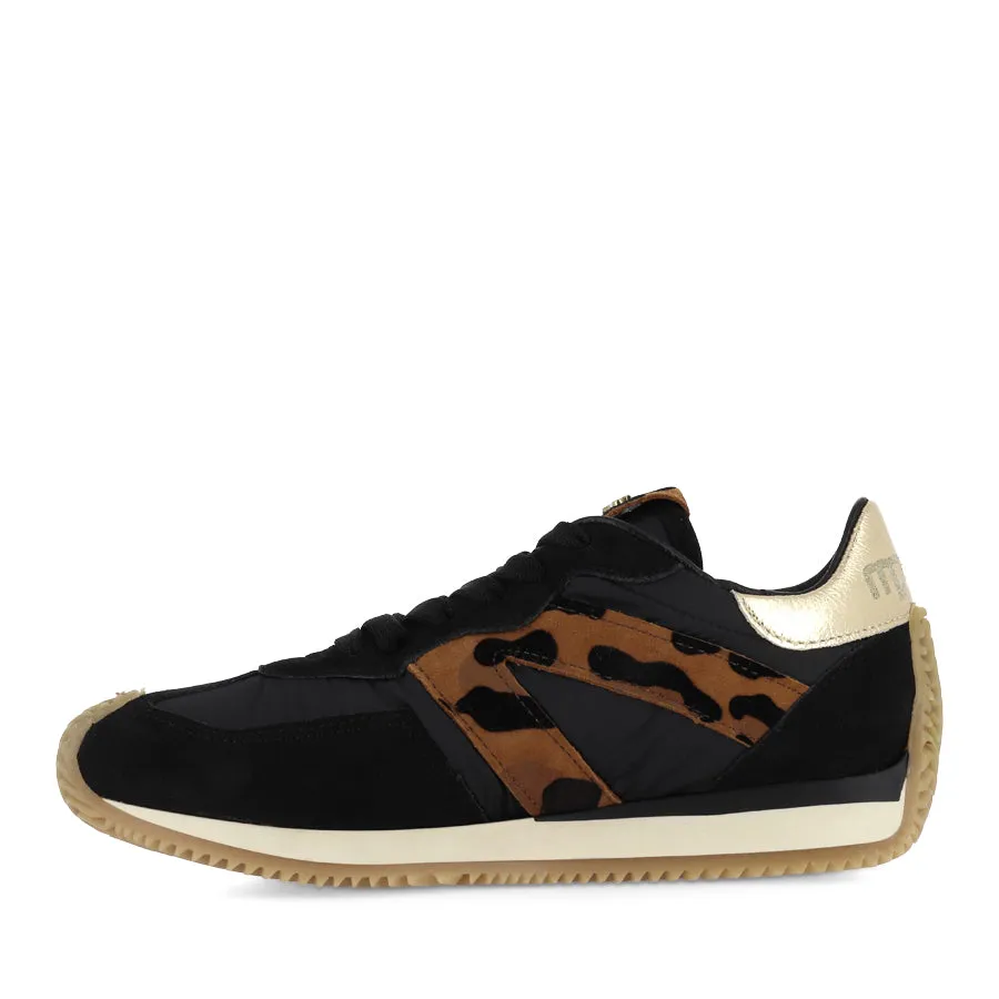 LANA - BLACK/LEOPARD MULTI Performance Boost Versatile lining
