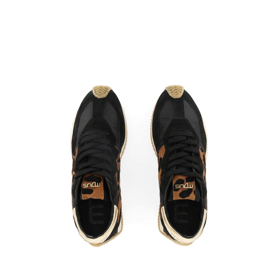 Torsion Rigidity System Shock Wear LANA - BLACK/LEOPARD MULTI