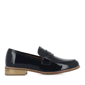 LASTARR - NAVY PATENT NAVY LEATHER Elegant Flat Cool Dash
