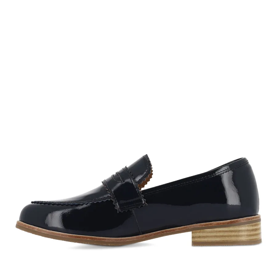 Loose Fit LASTARR - NAVY PATENT NAVY LEATHER