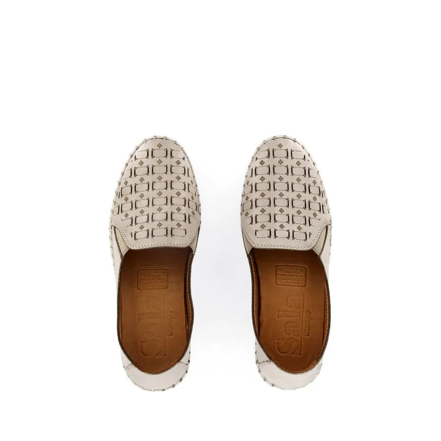 LAZY - SILVER GREY LEATHER Cozy Sole