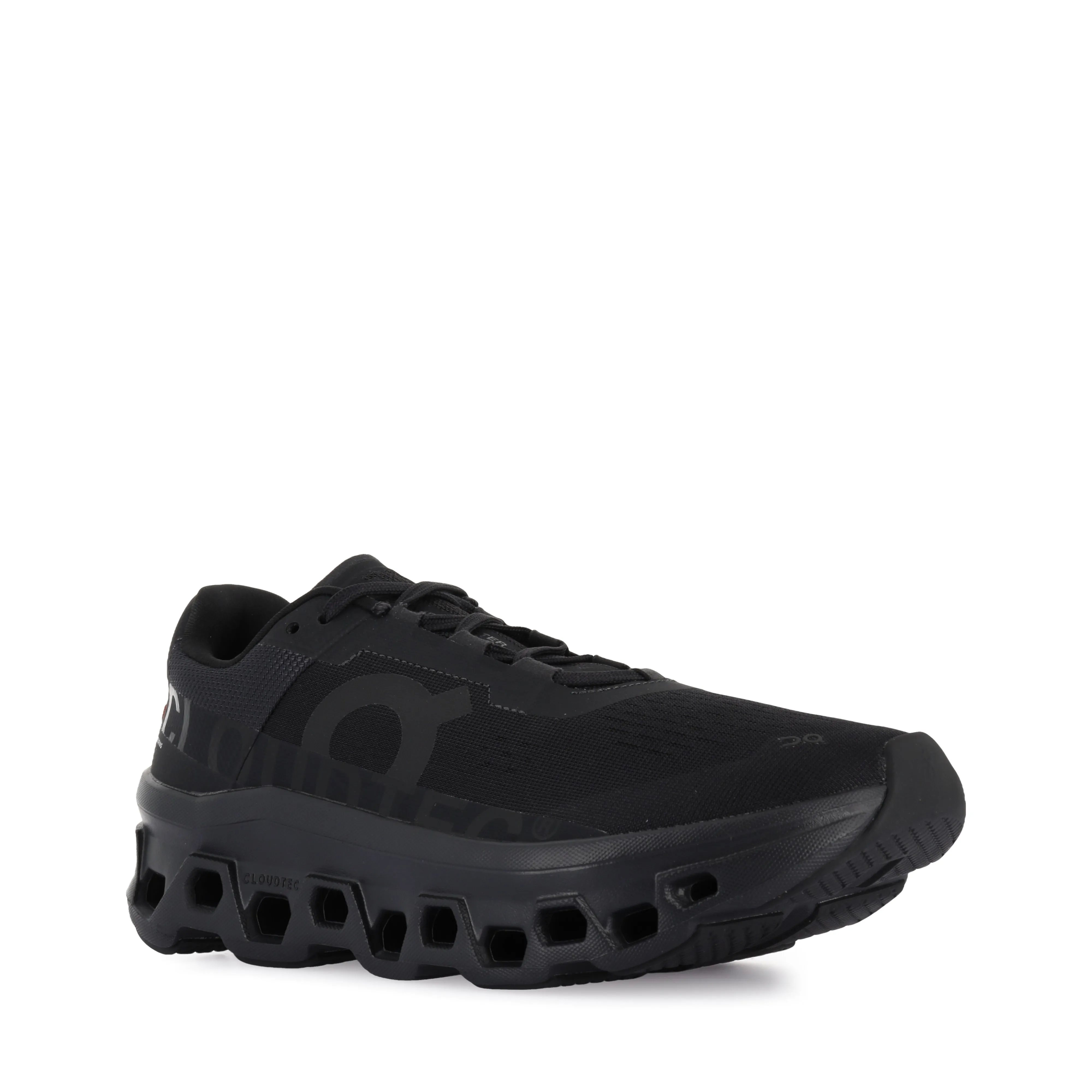 running in a snow - covered area shoes CLOUDMONSTER 1 M - ALL BLACK