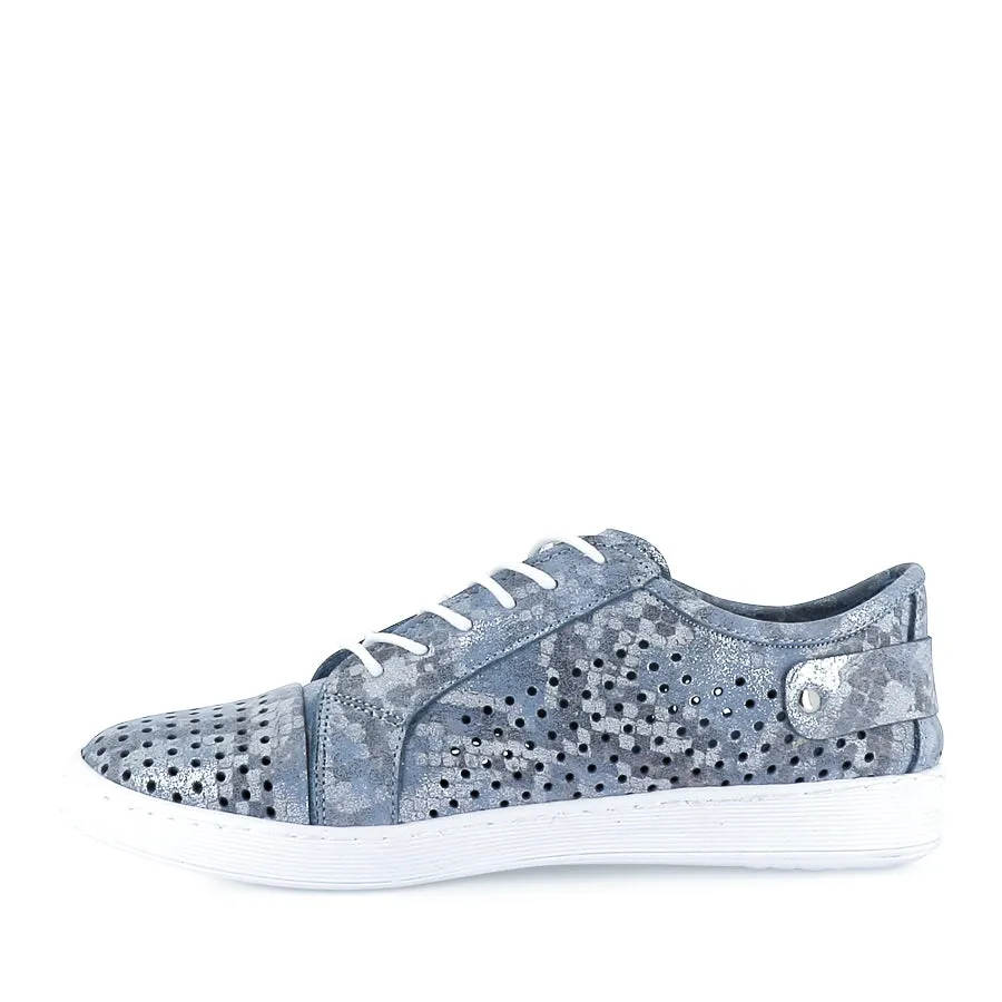 EG17P - DENIM LEATHER Streamlined silhouette