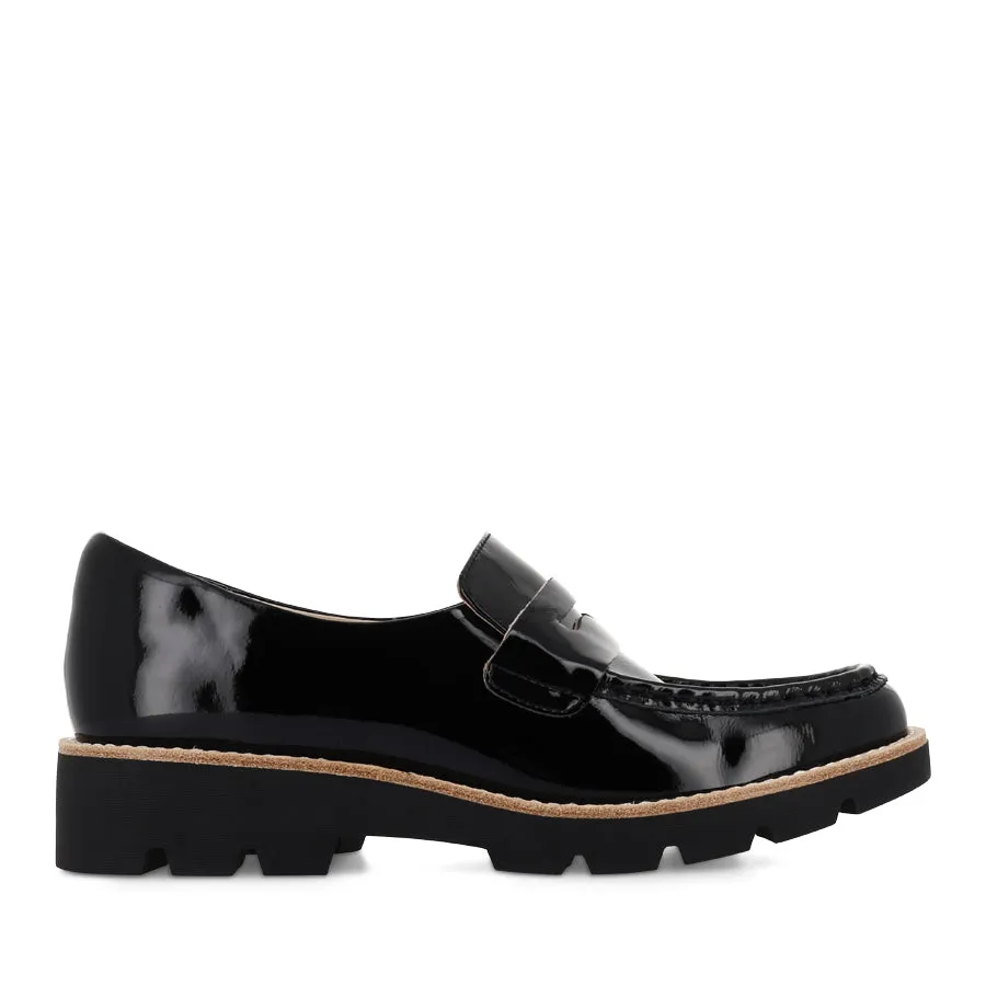 DORTE - BLACK PATENT LEATHER elegant design Modern Fashion