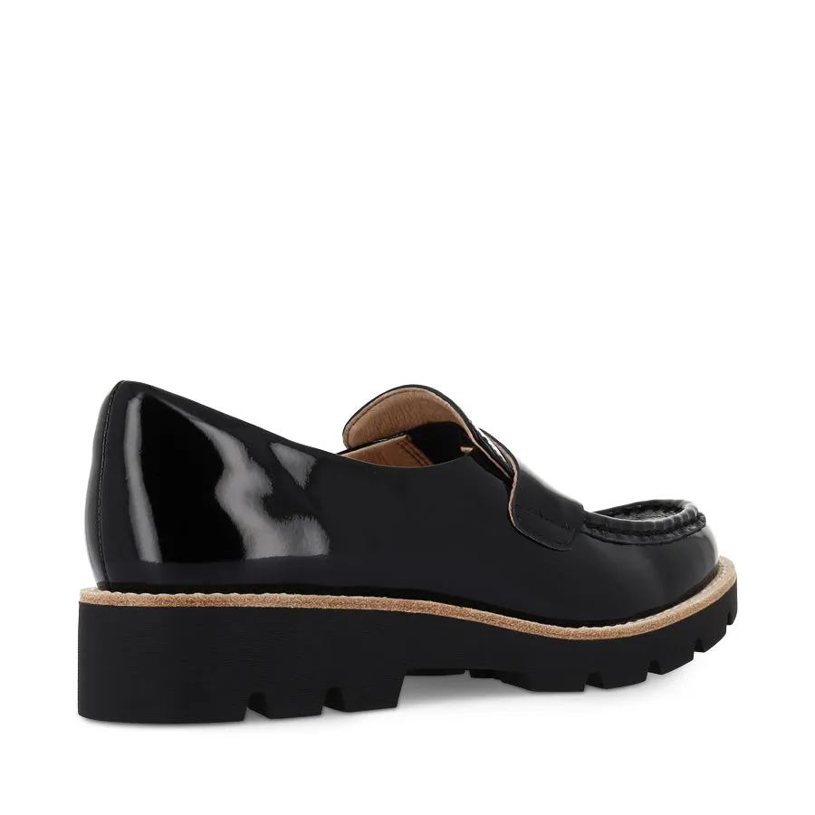 Practical All-day Shoes DORTE - BLACK PATENT LEATHER
