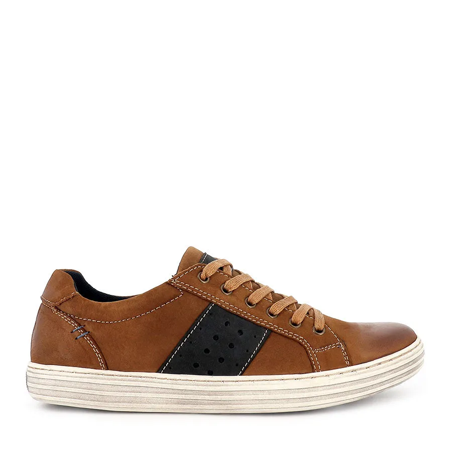 Resilient Pace Rolling Motion Design LENNOX - TAN/NAVY LEATHER