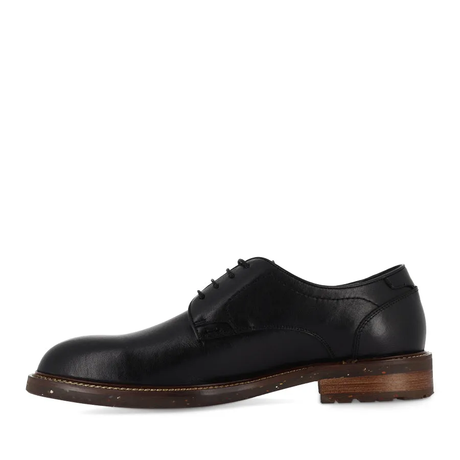 LEON - BLACK LEATHER Fashionable Comfort Shoes Creative Professional