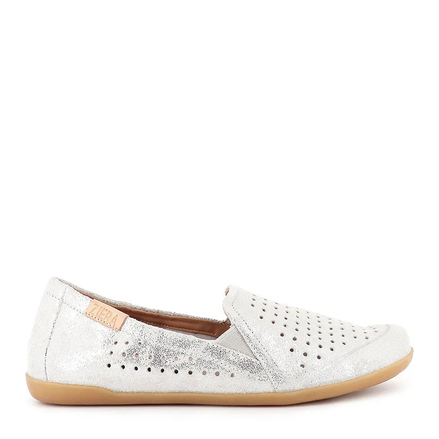 LIANA W - SILVER SHERBET LEATHER Chic Design