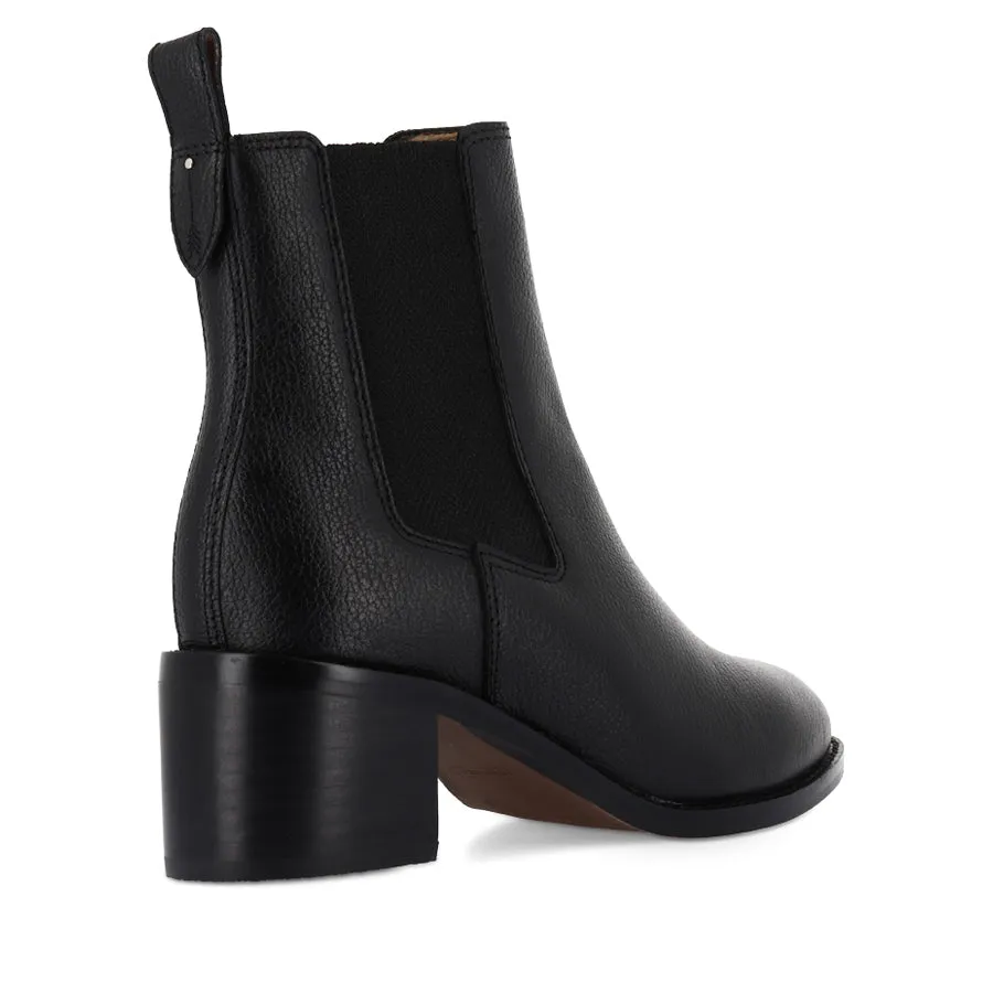 LIBERTY - BLACK TUMBLED LEATHER Anti blister