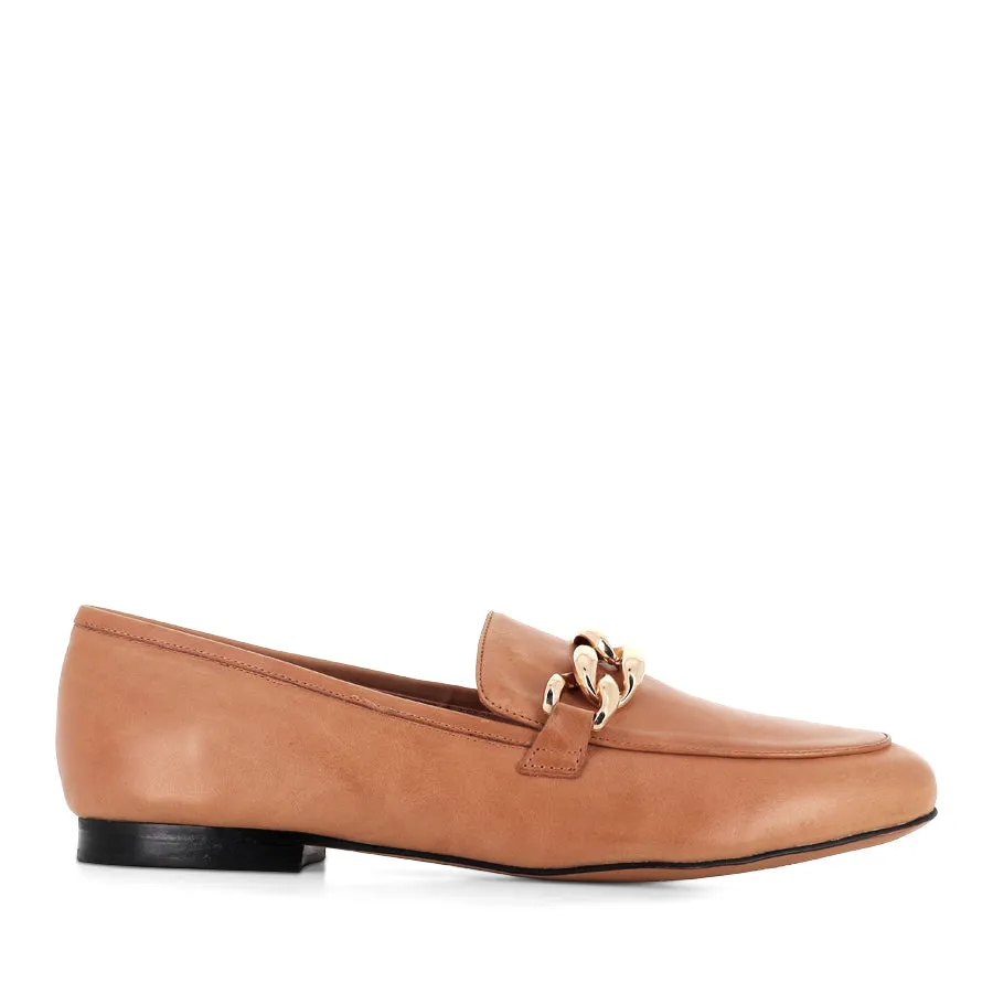 GOOSE - DARK TAN LEATHER Contemporary Look