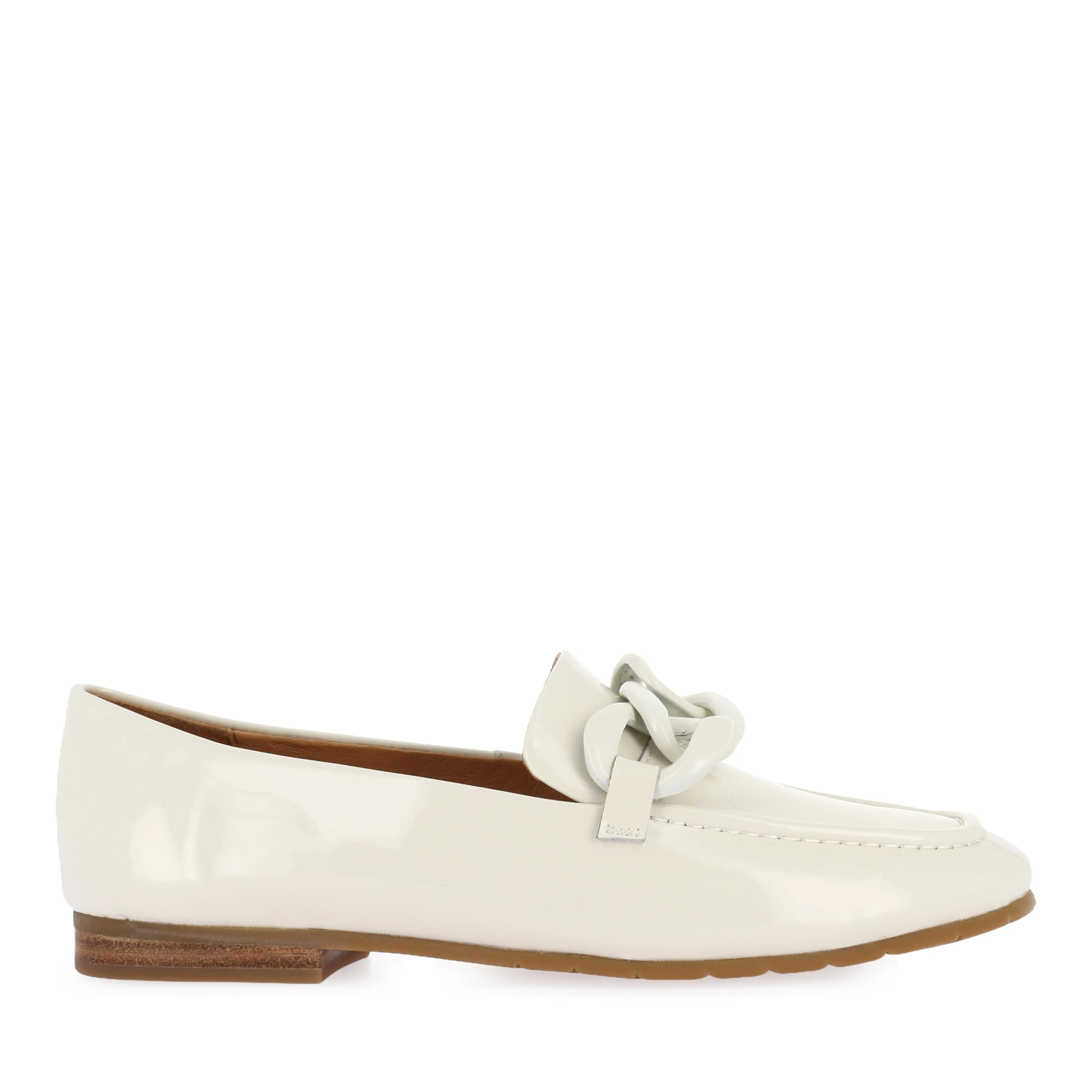 Waxed Laces All-Purpose Shoes MELINEY - IVORY PATENT LEATHER