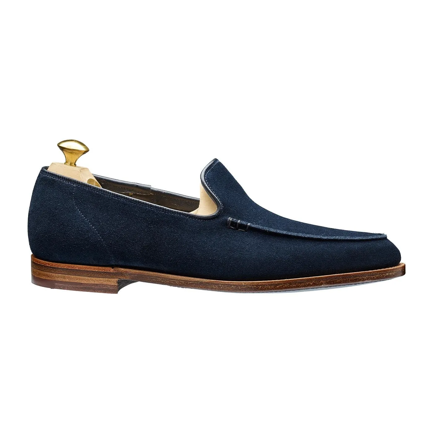 Comfortable Leather Footwear Chrome-Tanned Salcombe Ocean Suede
