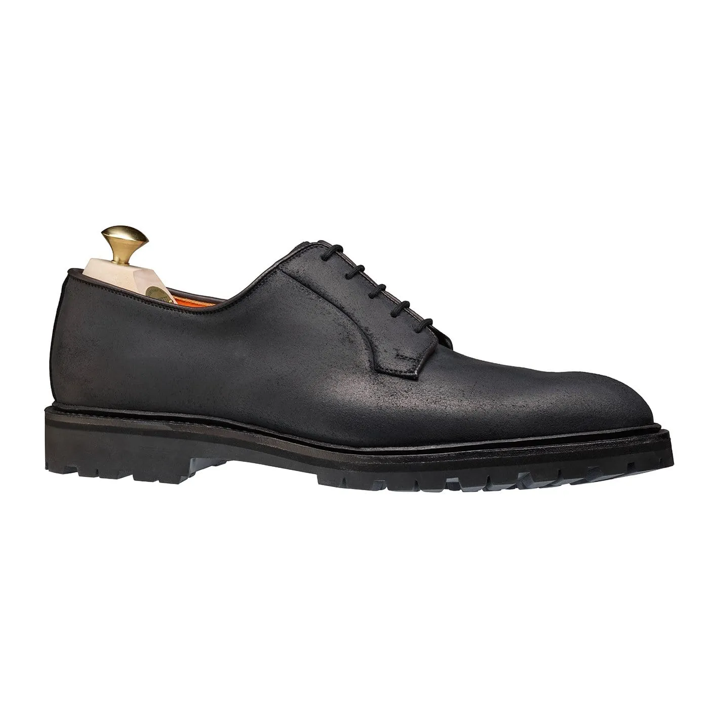 Relaxed Look Lanark 3 Black Rough-Out Suede
