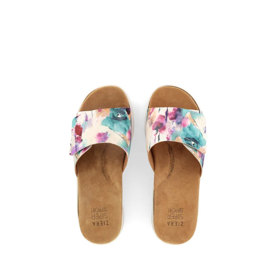 Easy Summer Style BARLAD XW - PANSY FLORAL LEATHER