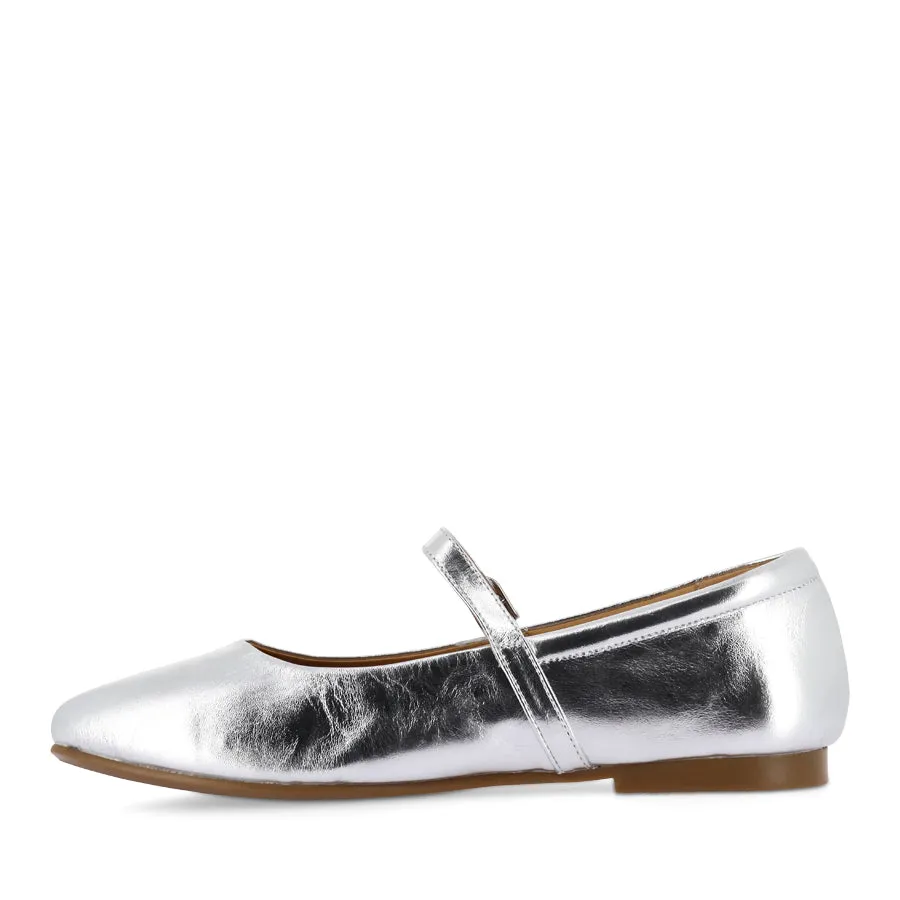 ergonomic Durable Flats PASSY - SILVER CRUSH