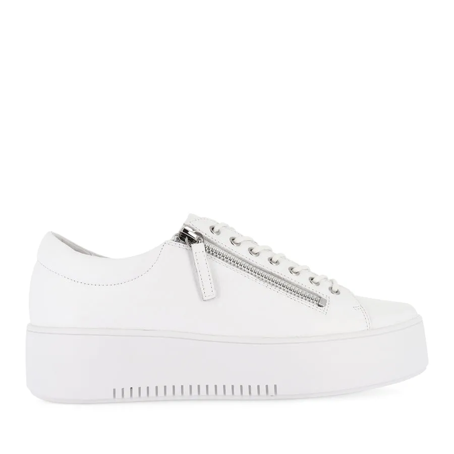 WOLFIE - WHITE LEATHER Mid Cut Built To Move