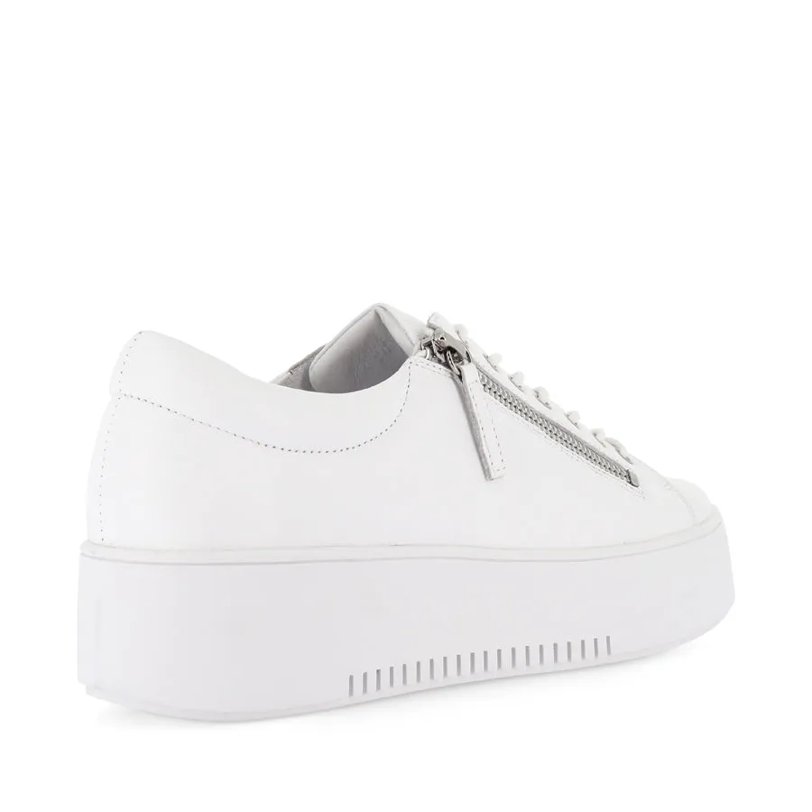 WOLFIE - WHITE LEATHER Spring Style Scratch   Resistant