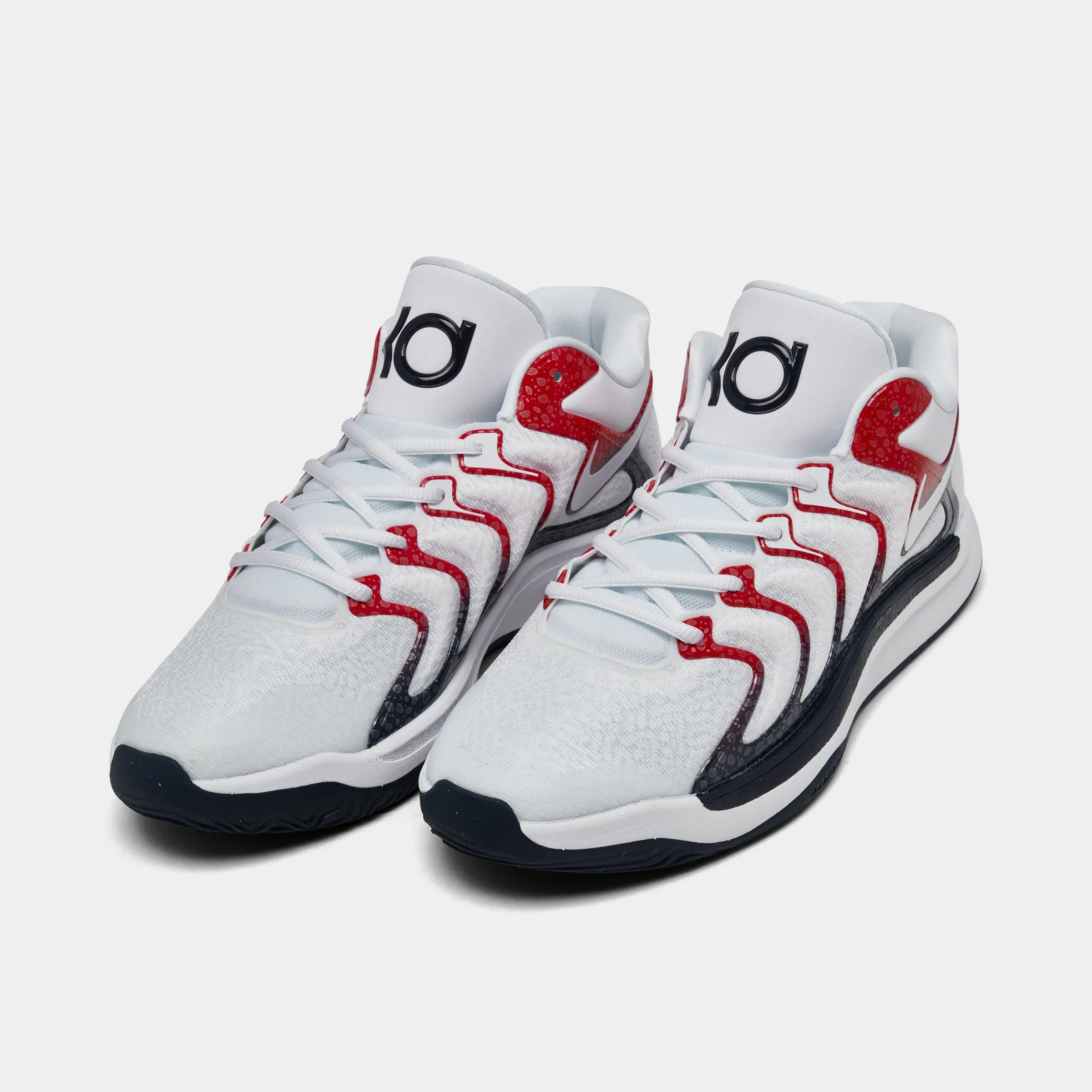 Stability Web Technology ReinforcedHeel Nike KD17 White / Obsidian - University Red
