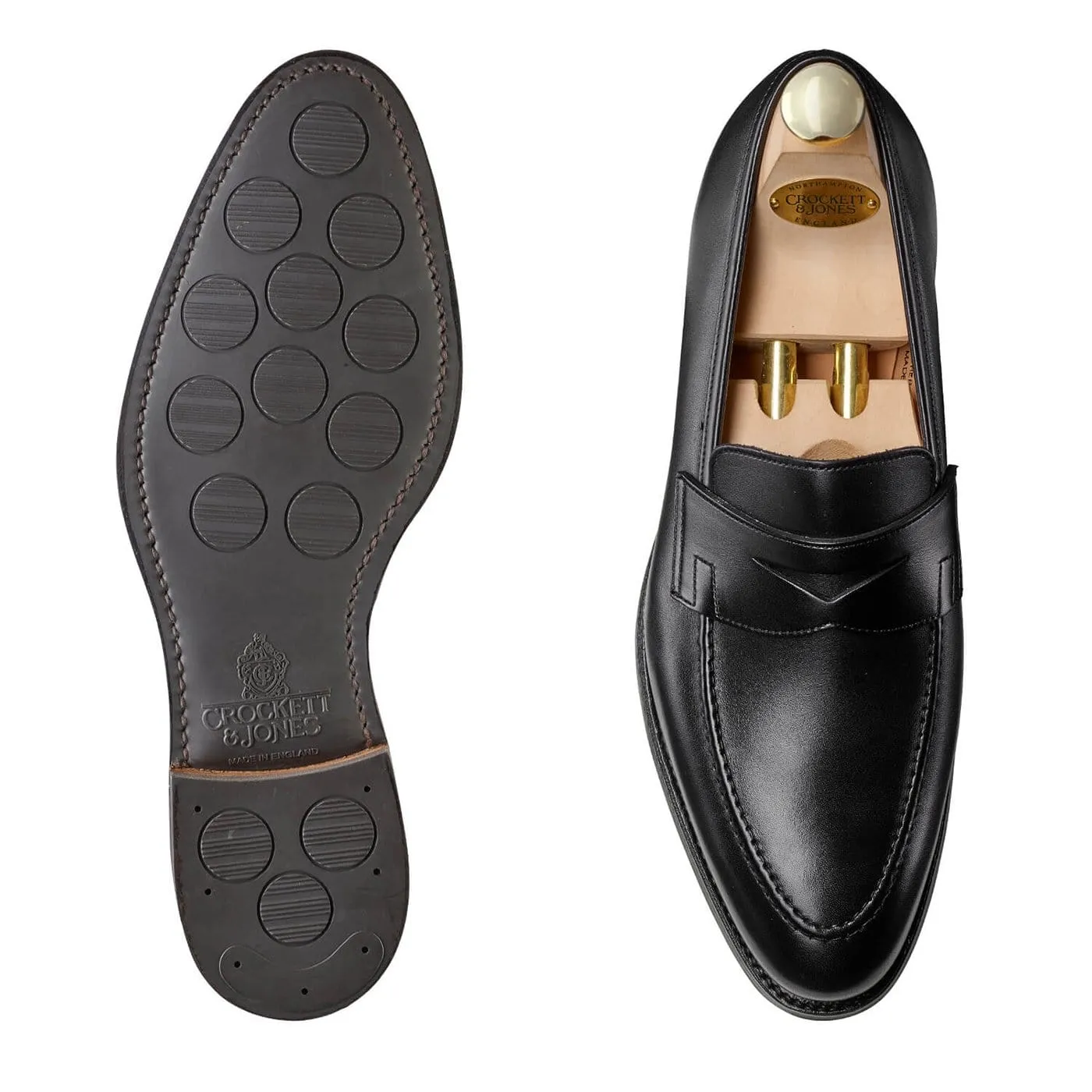 Easy Slip-On Power Steps Sydney Black Calf (City Sole)