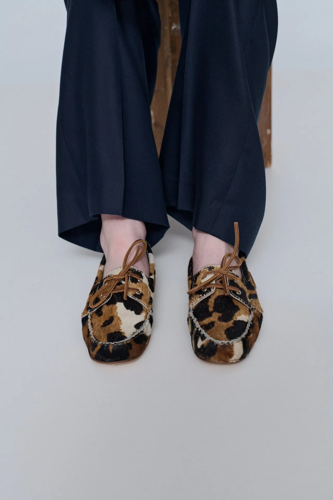 Ivy loafers in Dark Cow print Calf Hair Practical Style Dawn Move