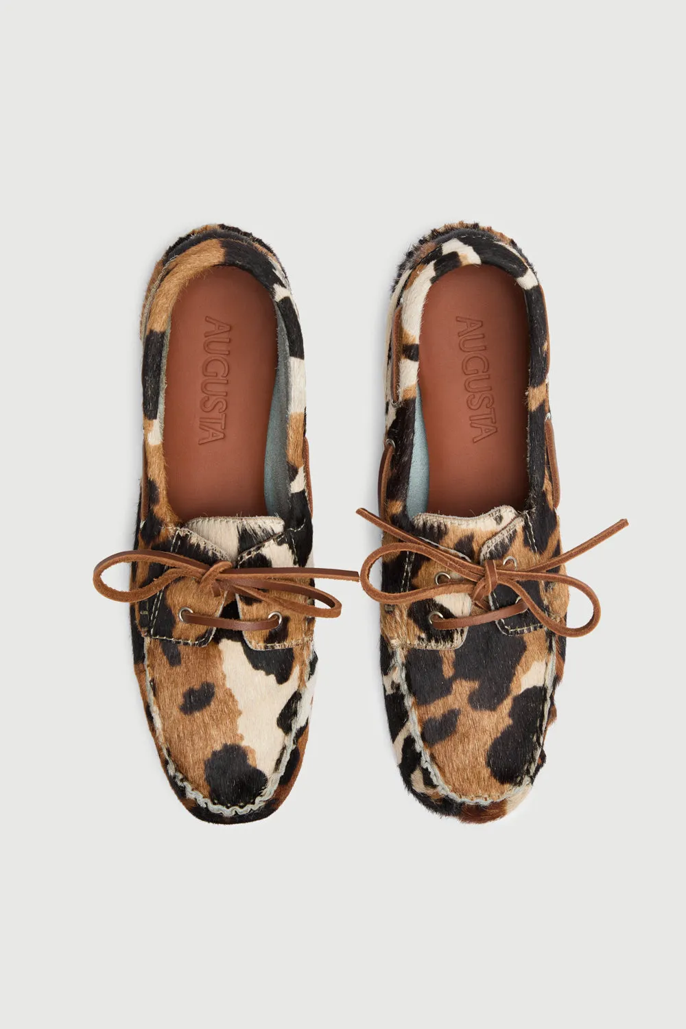 Smart Path Light Sole Ivy loafers in Dark Cow print Calf Hair