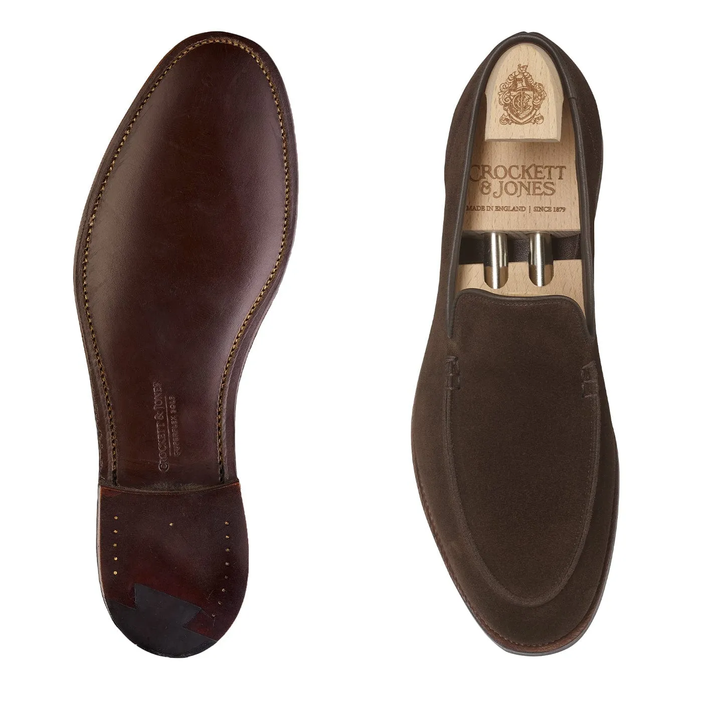 Salcombe Dark Brown Suede Fast Power