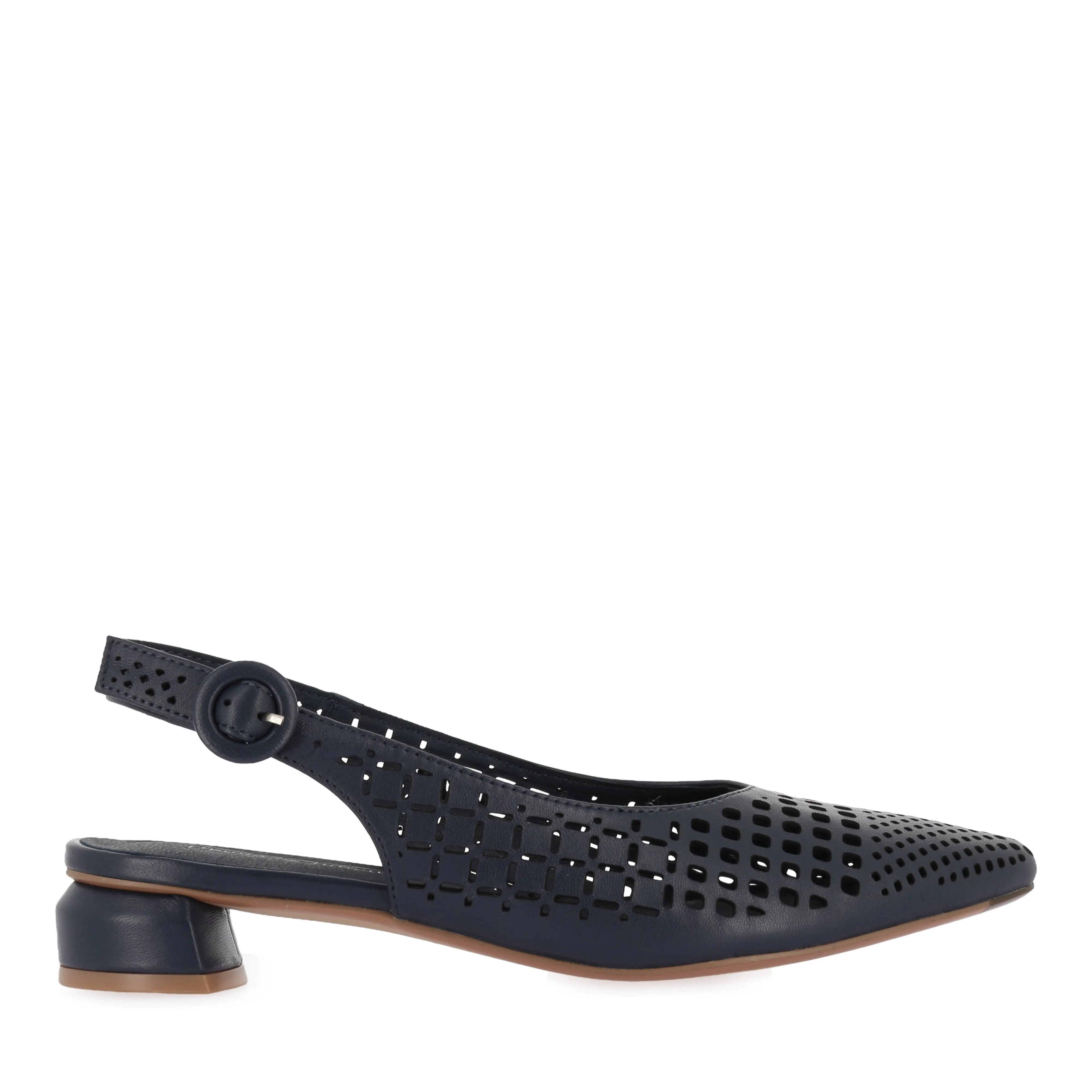 FABBI - NAVY LEATHER Anti Skid