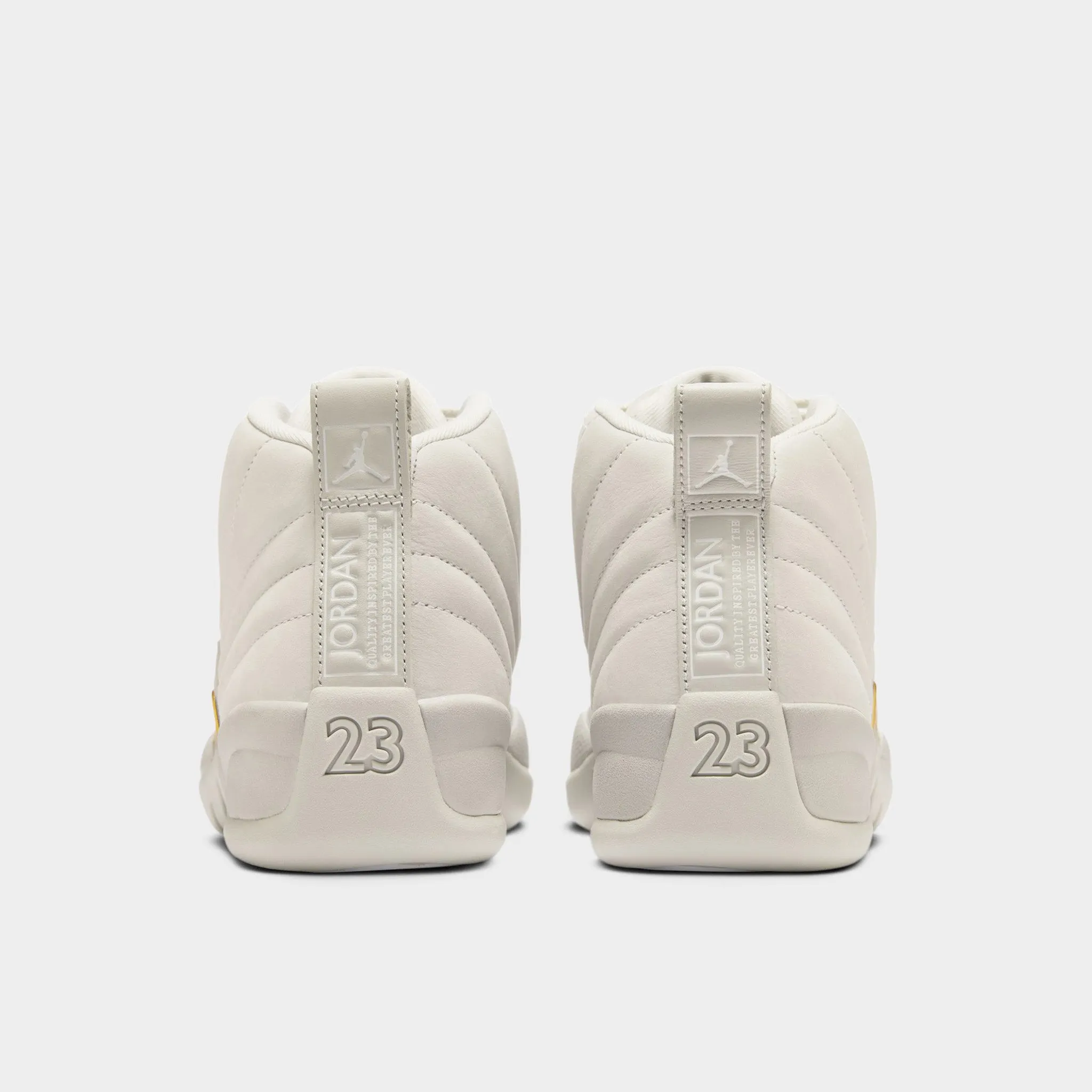 Even Ground Jordan Women's 12 Retro Phantom / Metallic Gold - White