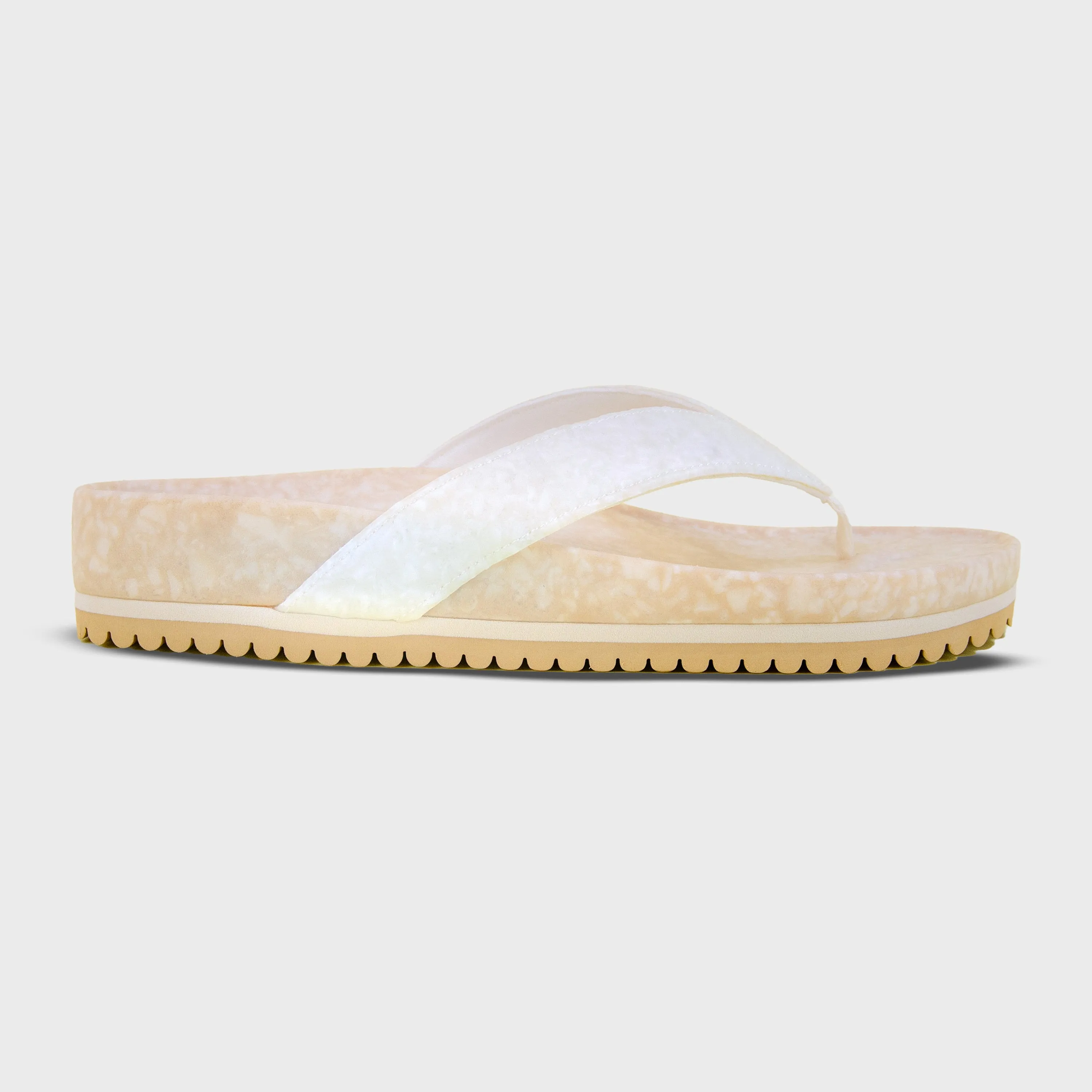 Bright Gold FLEKS THE WEST BEACH FLIP FLOP - OATMEAL