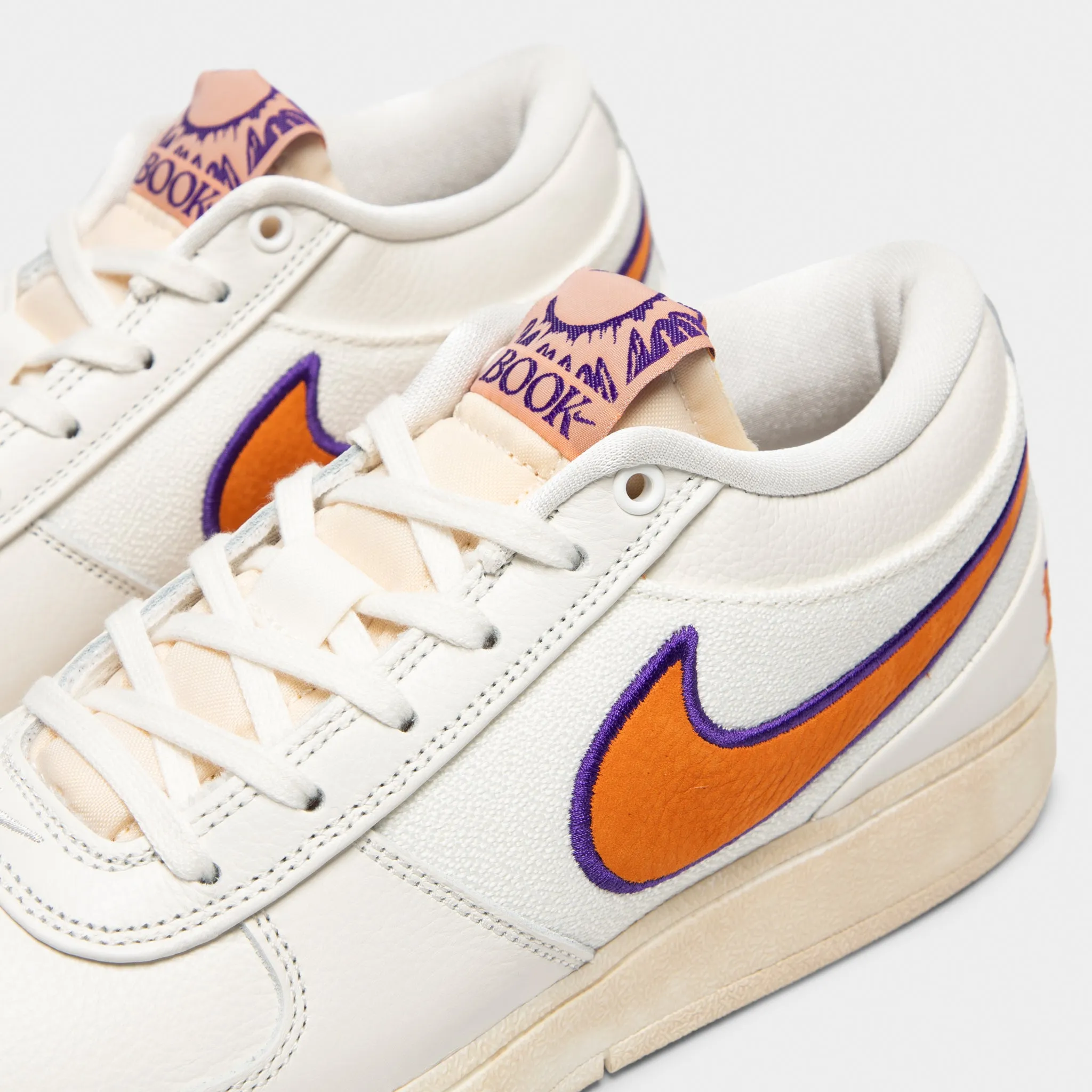 Nike Book 1 Sail / Clay Orange - Court Purple Classic Look EVAOutsole