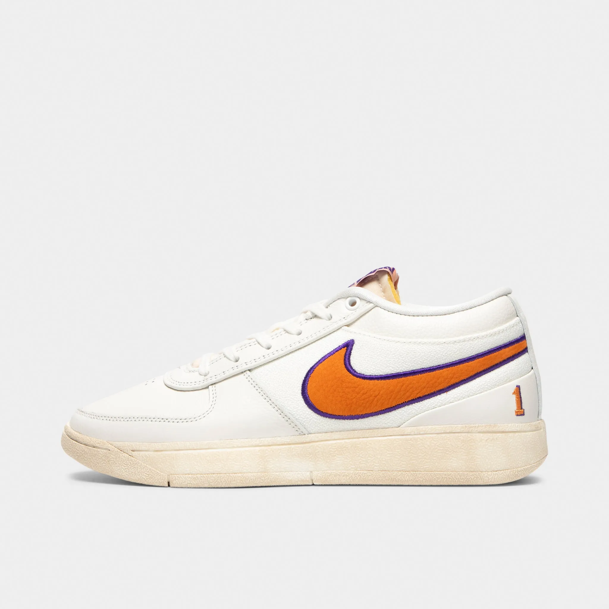 Reactive Step Build Torsional Stability Bridge Nike Book 1 Sail / Clay Orange - Court Purple
