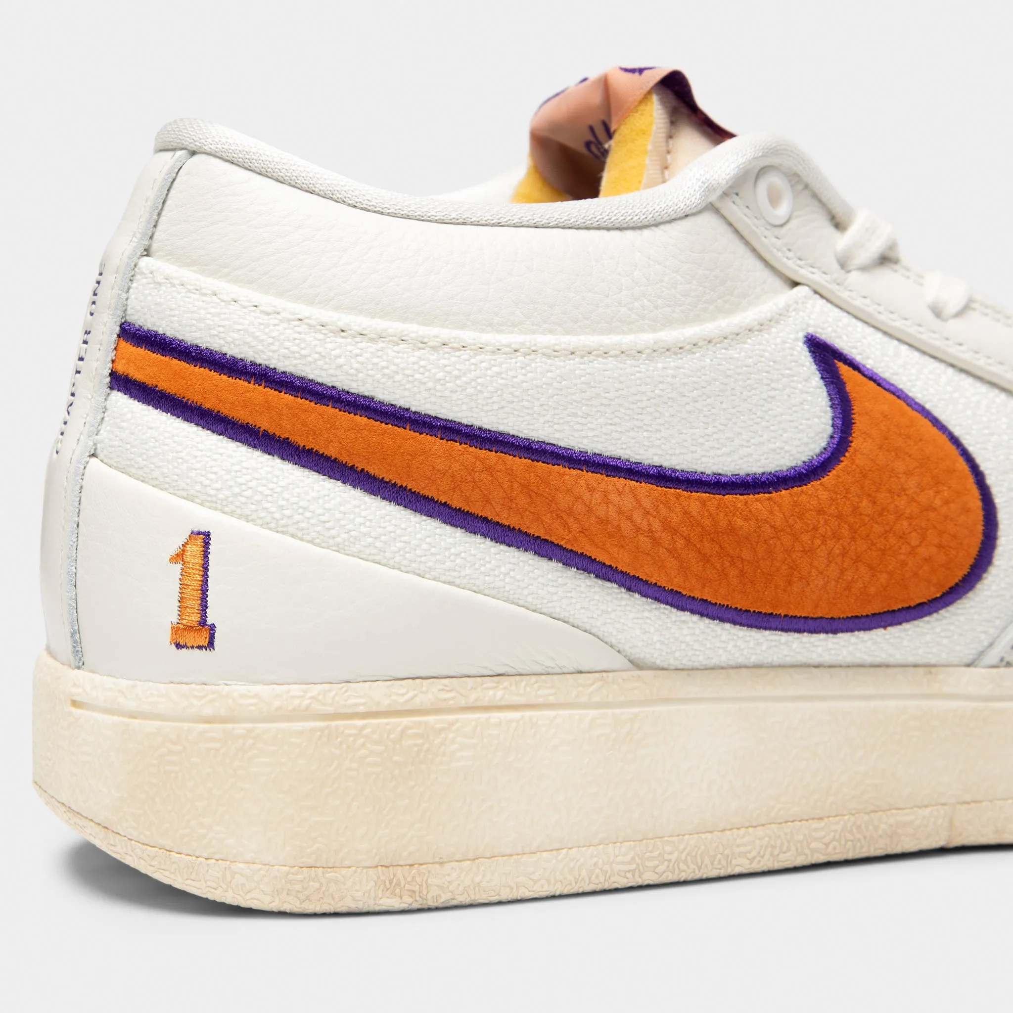 Nike Book 1 Sail / Clay Orange - Court Purple Flexible Soles synthetic leather
