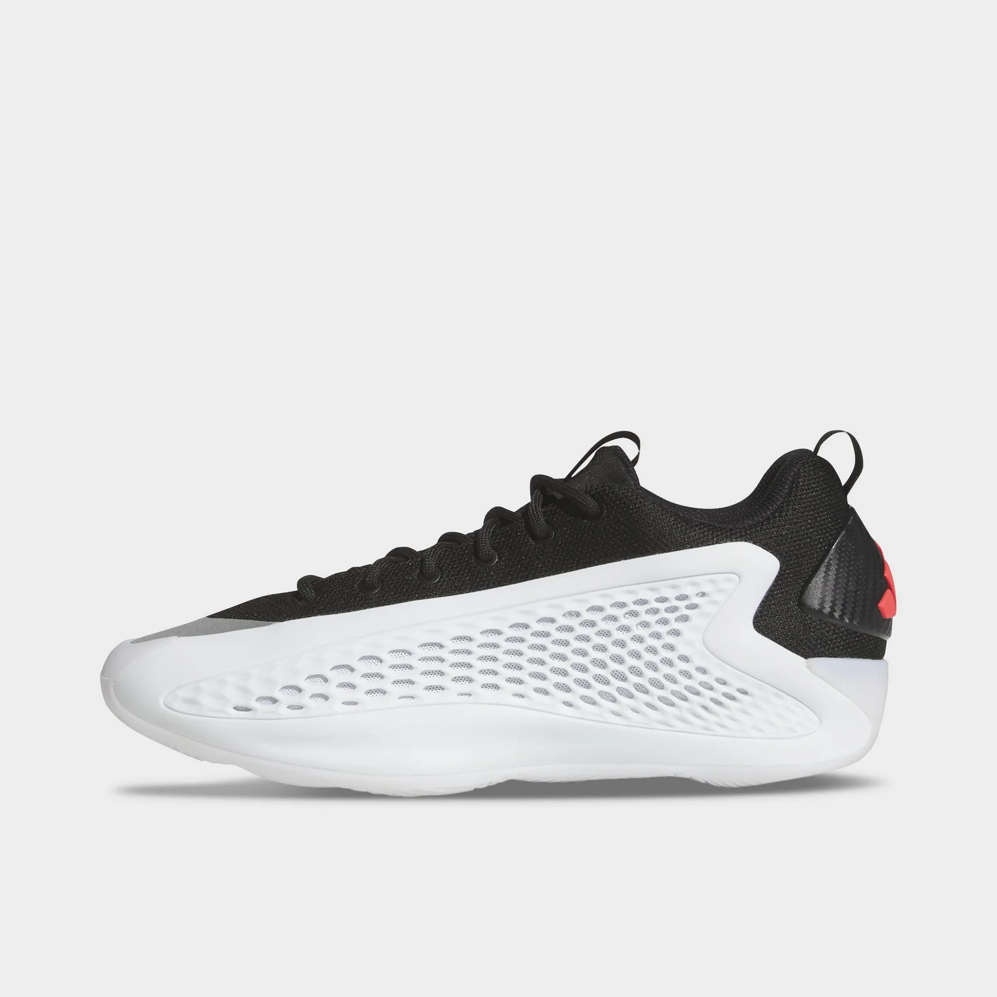 adidas Anthony Edwards 1 Low White / Black - Red Shock dispersion