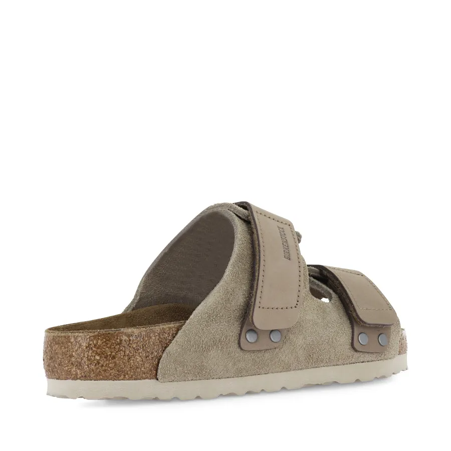 Toe Box Room Trendy Features UJI - TAUPE SUEDE/NUBUCK LEATHER