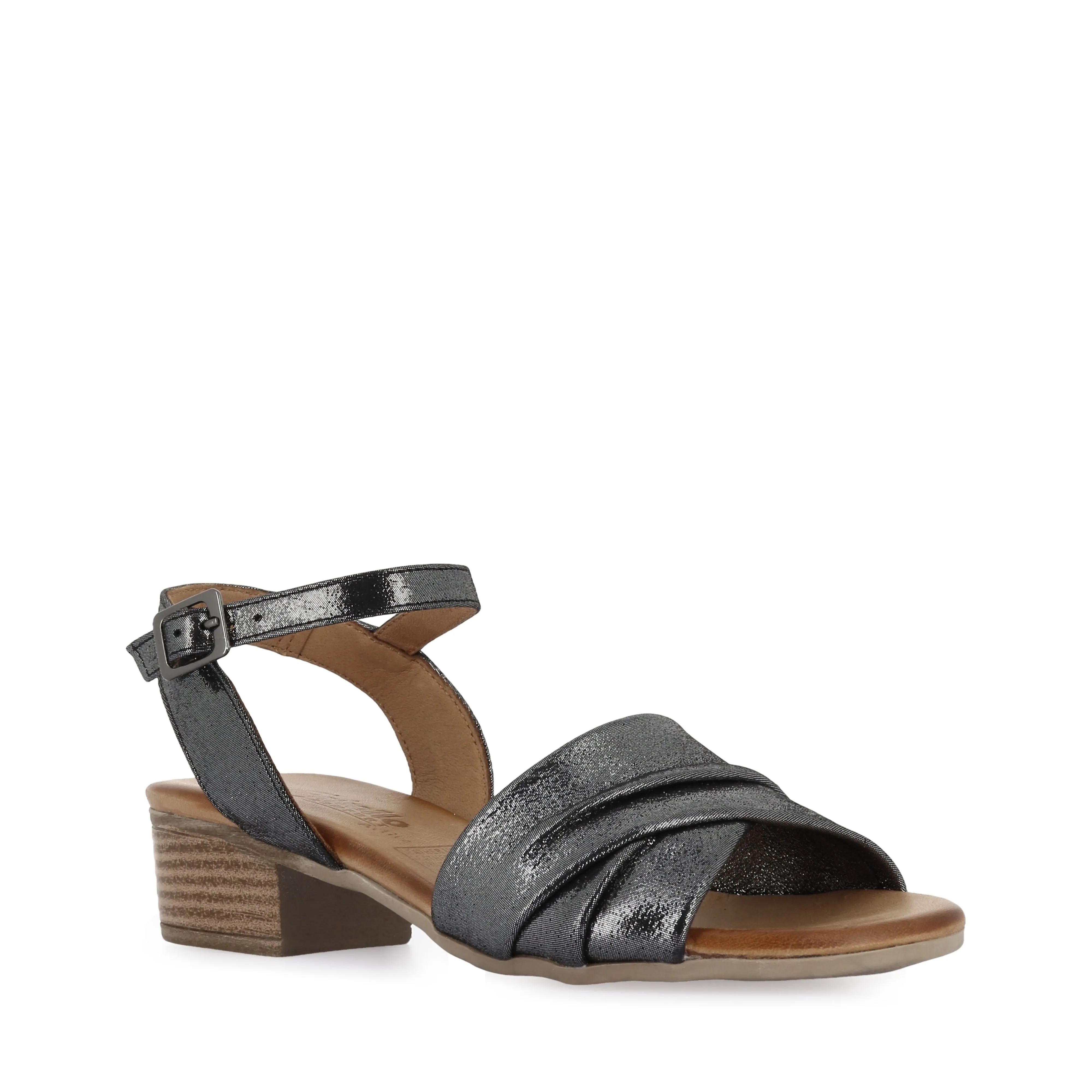 YENICE - BLACK SHIMMER LEATHER All-Day Support City Explorer