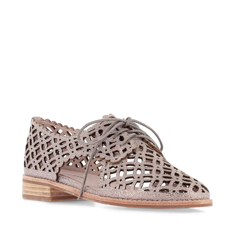 Stretchable Breathable Shoes ADDYST - PLATINO CRACKLE LEATHER