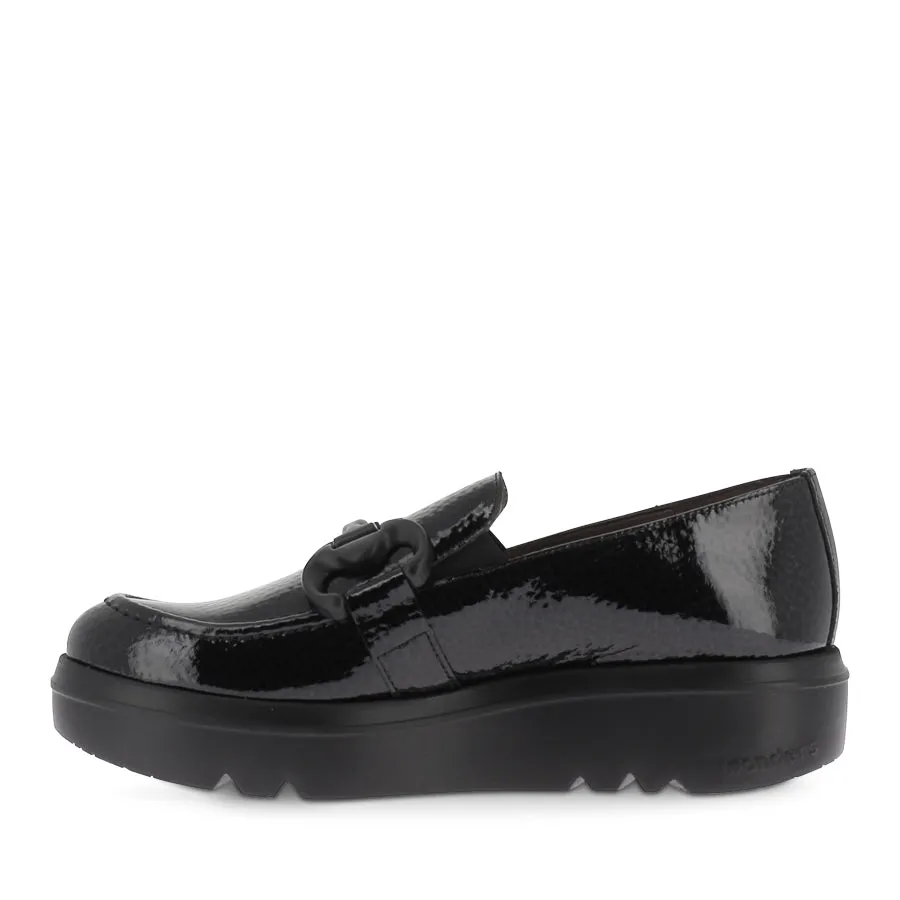 Eco Friendly ALMA A-2821 - BLACK PATENT-BLACK SOLE