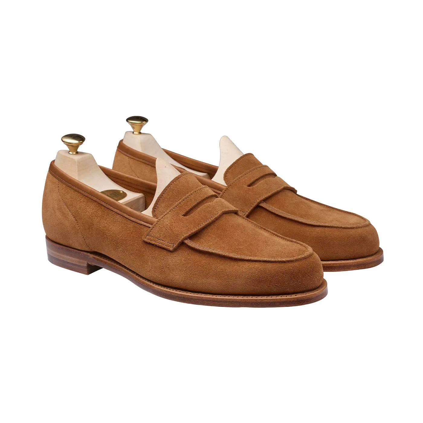 Smooth Lilou Tan Calf Suede