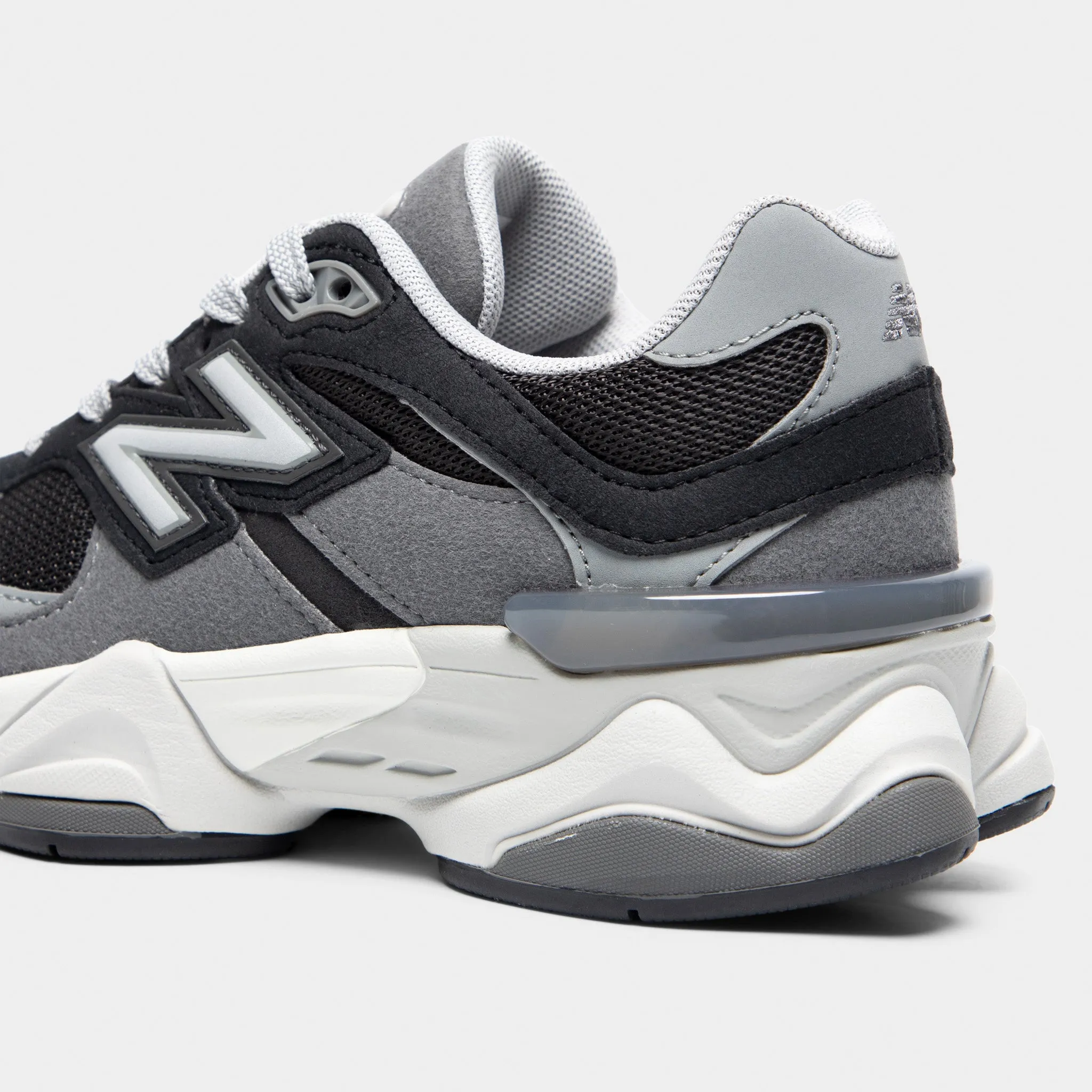 New Balance Juniors' 9060 Black / Castlerock Refined performance