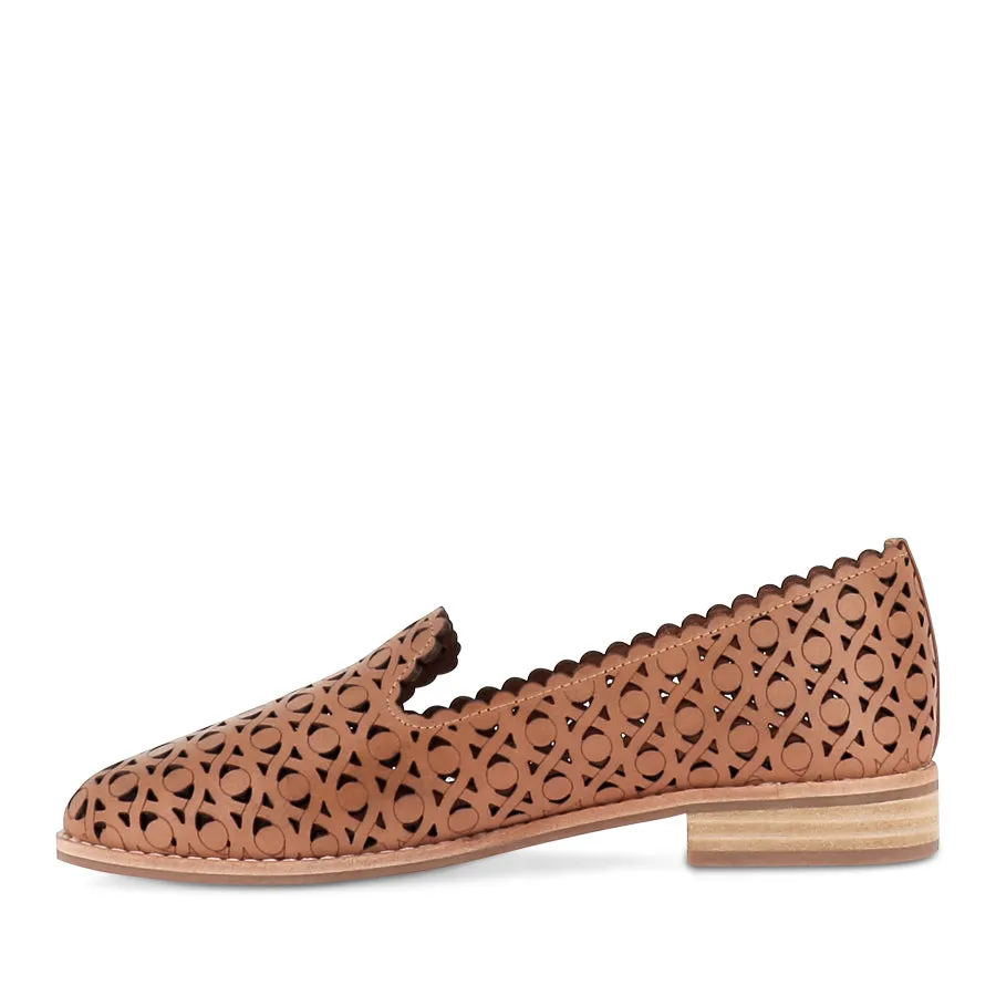 AYVA - TAN LEATHER Padded Tongue Everyday Comfort