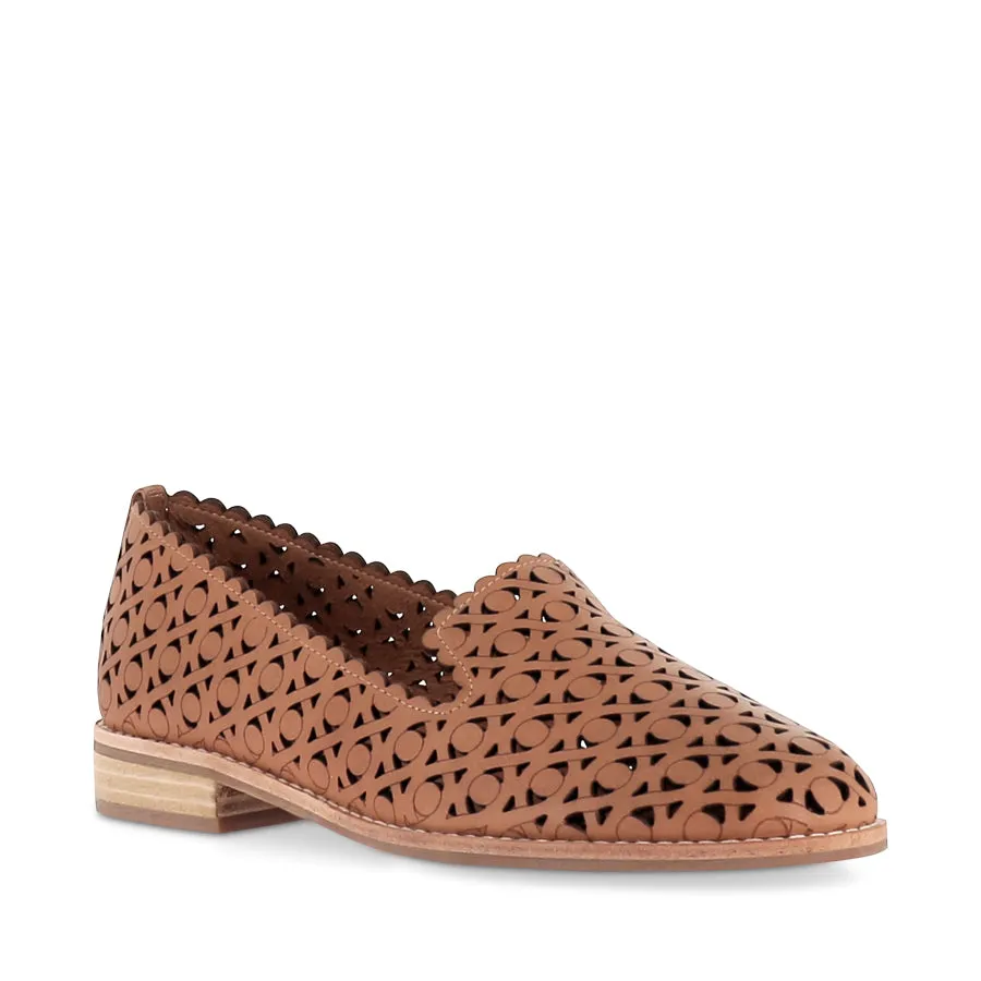Casual Elegant Style AYVA - TAN LEATHER